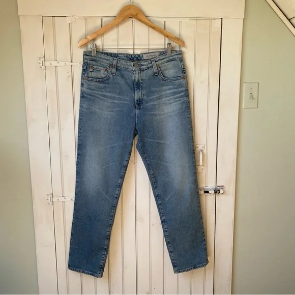 Adriano Goldschmeid AG-ED The Isabelle High-Rise Straight Crop Jeans Size 32 - Picture 13 of 13